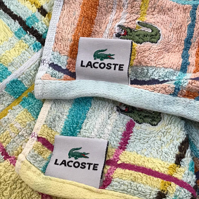 LACOSTE(ラコステ)のハンドタオル エンタメ/ホビーのアニメグッズ(タオル)の商品写真