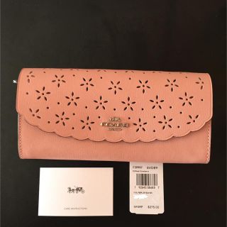 コーチ(COACH)のコーチ COACH 財布 長財布 (ストロベリーピンク）(財布)