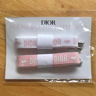 ディオール(Dior)のDior ノベルティ 靴紐 リボン ブレスレット ピンク ホワイト(ノベルティグッズ)