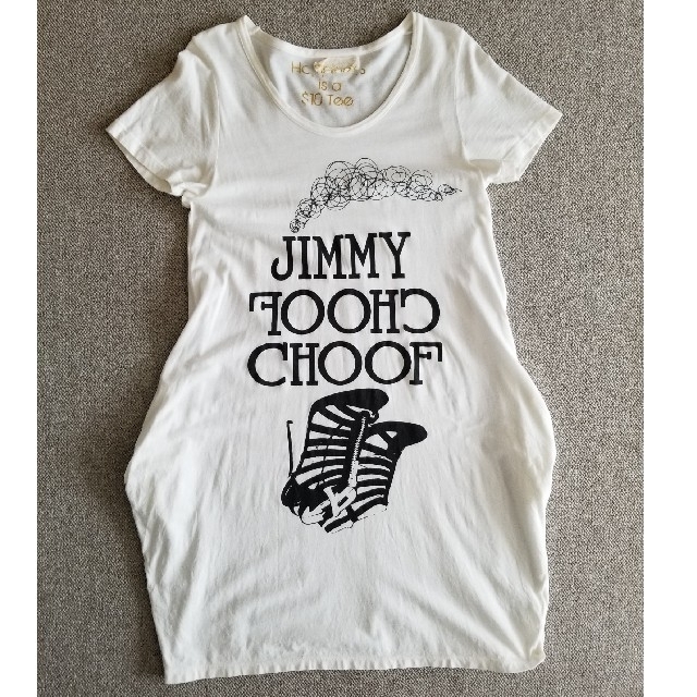 CROON A SONG(クルーンアソング)の【美品】Happiness　JIMMY CHOOF ロングTシャツ  レディースのトップス(Tシャツ(半袖/袖なし))の商品写真