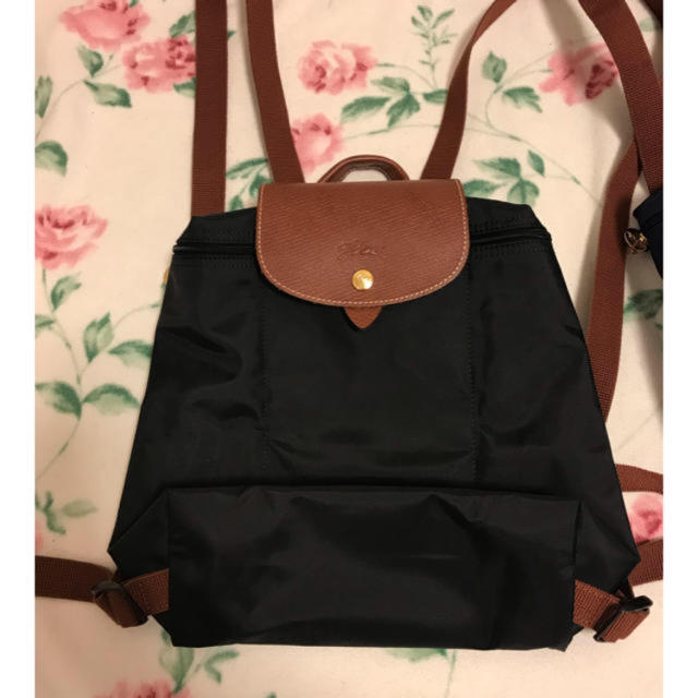 LONGCHAMP(ロンシャン)のロンシャン　バックパック　ブラック レディースのバッグ(リュック/バックパック)の商品写真