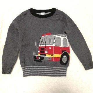 ベビーギャップ(babyGAP)のbaby  Gap 110 消防車ニット(ニット)