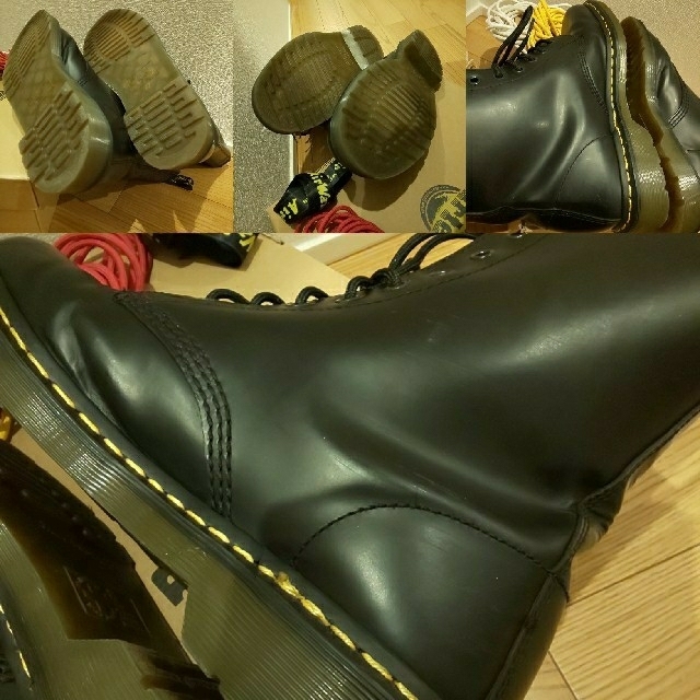 人気SALEHOT Dr.Martens - ドクターマーチン 10ホール UK9 黒 ブラック