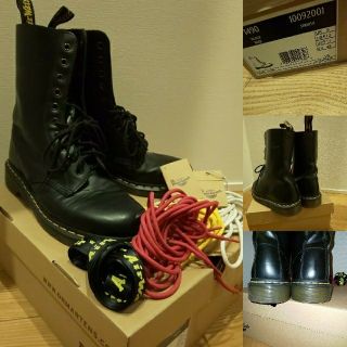 ドクターマーチン(Dr.Martens)のドクターマーチン  10ホール UK9 黒 ブラック (ブーツ)