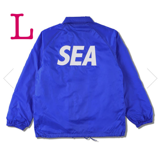 WIND AND SEA COACH JACKET BLUE L サイズナイロンジャケット