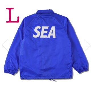 シュプリーム(Supreme)のWIND AND SEA COACH JACKET BLUE L サイズ(ナイロンジャケット)