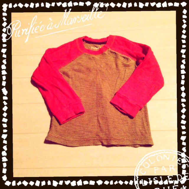 babyGAP(ベビーギャップ)の★baby gap 90 ラグランT★ キッズ/ベビー/マタニティのキッズ服女の子用(90cm~)(Tシャツ/カットソー)の商品写真