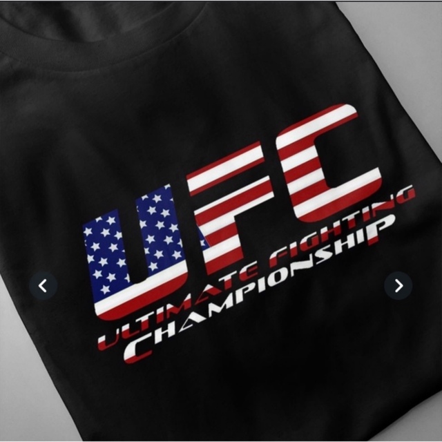 【一点限り】UFC Tシャツ　黒　ブラック　アメリカ メンズのトップス(Tシャツ/カットソー(半袖/袖なし))の商品写真