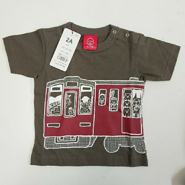 新品 OJICO 電車 2A オジコ キッズ/ベビー/マタニティのキッズ服男の子用(90cm~)(Tシャツ/カットソー)の商品写真