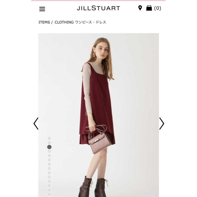 JILLSTUART(ジルスチュアート)の美品！　今期物！ジルスチュアート ジャンバースカート レディースのワンピース(ひざ丈ワンピース)の商品写真