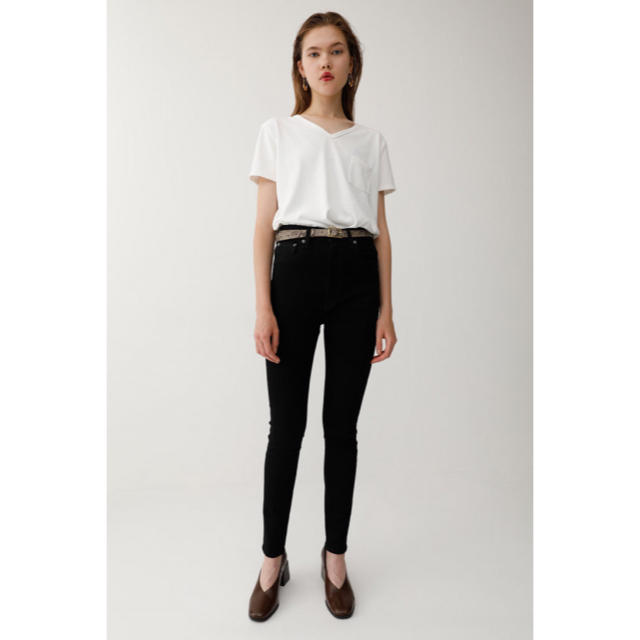 MOUSSY 】HW REBIRTH BLACK SKINNY - デニム/ジーンズ