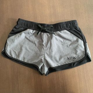 キットソン(KITSON)のキットソン Kitson ヨガ トレーニング ショートパンツ L 黒グレー (ショートパンツ)