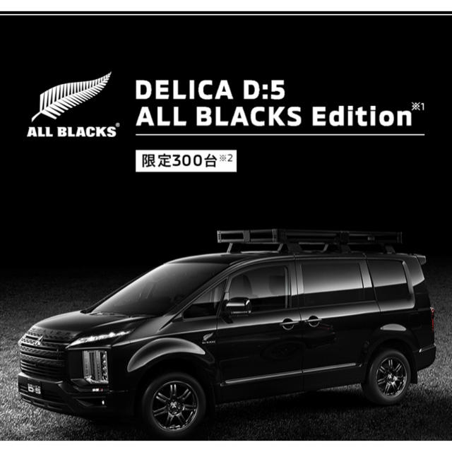 【新品未使用、送料込】DELICA D5 ALL BLACKSロゴデカール
