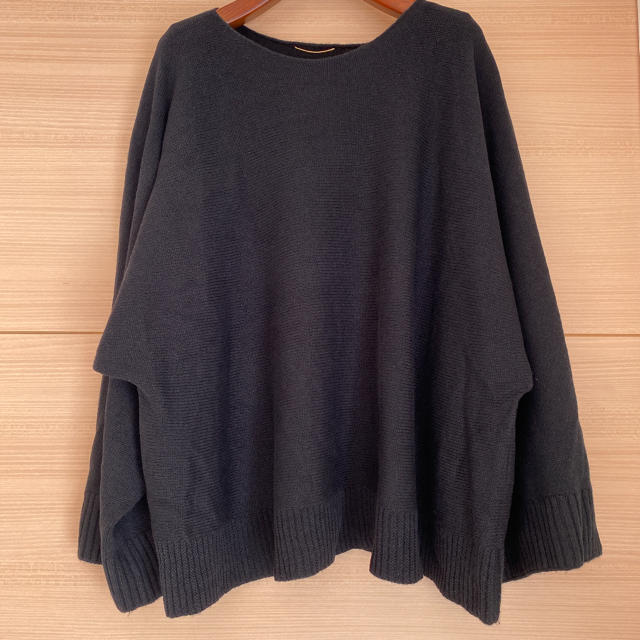 ドゥーズィエムクラス  cashmere カシミヤ ボートプルオーバ　ニット　黒 3