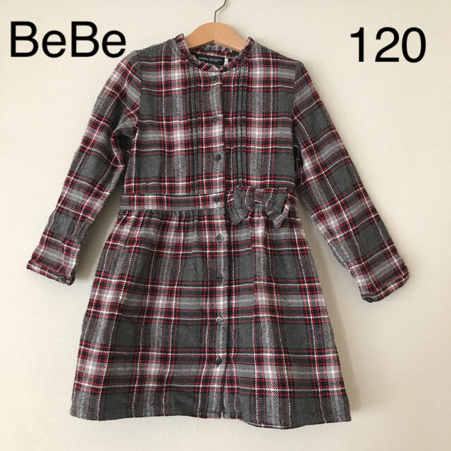 BeBe(ベベ)の【anna_anna様　専用】BeBe  チェックワンピース キッズ/ベビー/マタニティのキッズ服女の子用(90cm~)(ワンピース)の商品写真