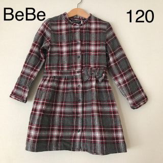 ベベ(BeBe)の【anna_anna様　専用】BeBe  チェックワンピース(ワンピース)