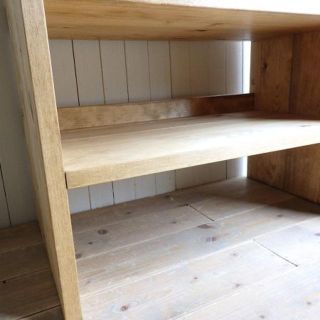 【最安値挑戦】 ★オーダー可!●5段シューズラック●ナチュラルブラウン天然木●受注製作 - 玄関/屋外収納