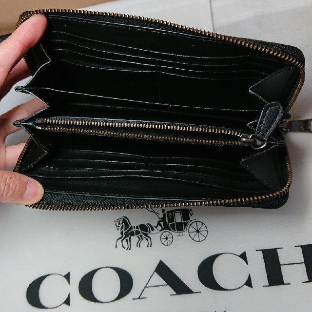 COACH(コーチ)の【新品未使用】COACH コーチ 長財布 ラウンド メンズ メンズのファッション小物(長財布)の商品写真
