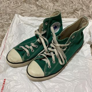 コンバース(CONVERSE)のconverse ハイカット　グリーン(スニーカー)