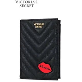 ヴィクトリアズシークレット(Victoria's Secret)の新品！ヴィクトリアズシークレットパスポートケースBLACK(名刺入れ/定期入れ)