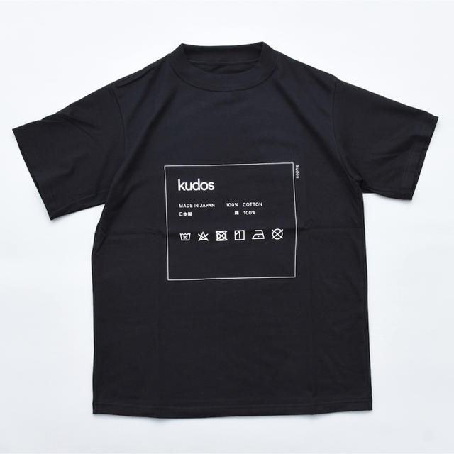 kudos CARE-TAG T-SHIRT / BLACK