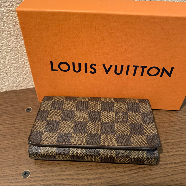 美品・正規品】LOUIS VUITTON ルイヴィトン 折り財布 ダミエ 新型-