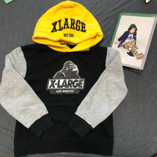 エクストララージ(XLARGE)の【xlarge kids】配色パーカー　120(Tシャツ/カットソー)