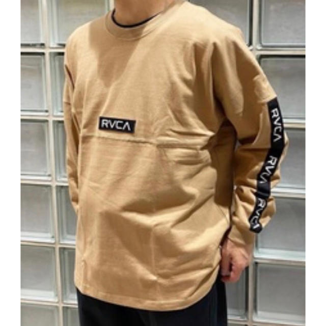 RVCA(ルーカ)の新品 RVCA ルーカ オーバー サイズ ロゴ ライン テープ ロンT L メンズのトップス(Tシャツ/カットソー(七分/長袖))の商品写真