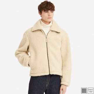 ユニクロ(UNIQLO)のUNIQLO U ボアフリースジャケット Lサイズ(ブルゾン)