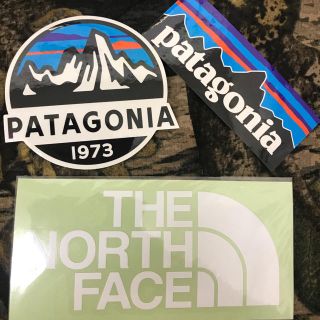 パタゴニア(patagonia)の★補強あり★ 新品未使用　ノースフェイス&パタゴニア　切り文字白&スコープ&P6(その他)