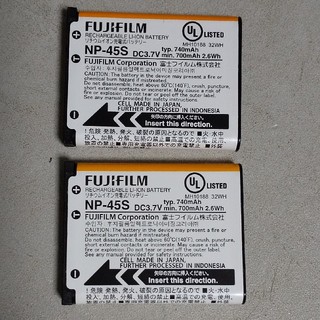 2個セット FUJIFILMリチウムイオン電池 NP-45sの通販 by ranma8's shop ...