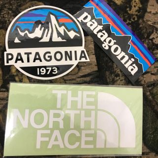 パタゴニア(patagonia)の★補強あり★ 新品未使用　ノースフェイス&パタゴニア　切り文字白&スコープ&P6(その他)