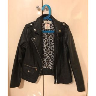 エイチアンドエム(H&M)のキッズ140 H&Mフェイクレザーライダースジャケット✨(ジャケット/上着)