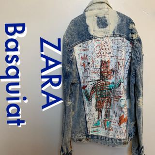 ザラ(ZARA)のZARA  バスキア デニム ジャケットJean-Michel Basquiat(Gジャン/デニムジャケット)