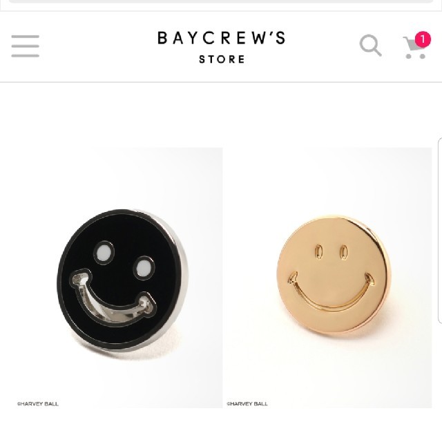 即日完売☺️SMILEY FACE スマイルバッグ バッグストラップ ピンバッジ