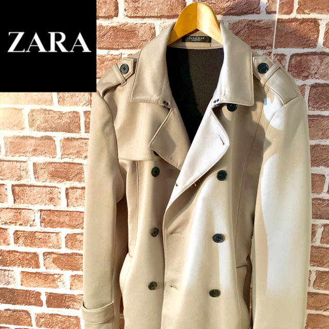 ZARA(ザラ)のZARA MAN(ザラ マン)／ミドル丈トレンチコート メンズのジャケット/アウター(トレンチコート)の商品写真