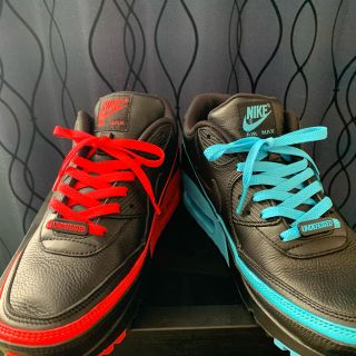 ナイキ(NIKE)のNike air max 90 × undefeated バカ履きセット28cm(スニーカー)