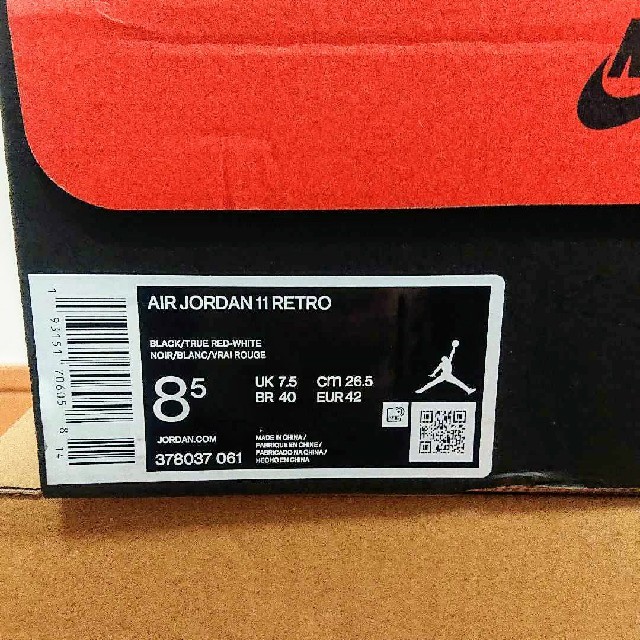 [新品未使用] NIKE AIR JORDAN 11 BRED ジョーダン 11