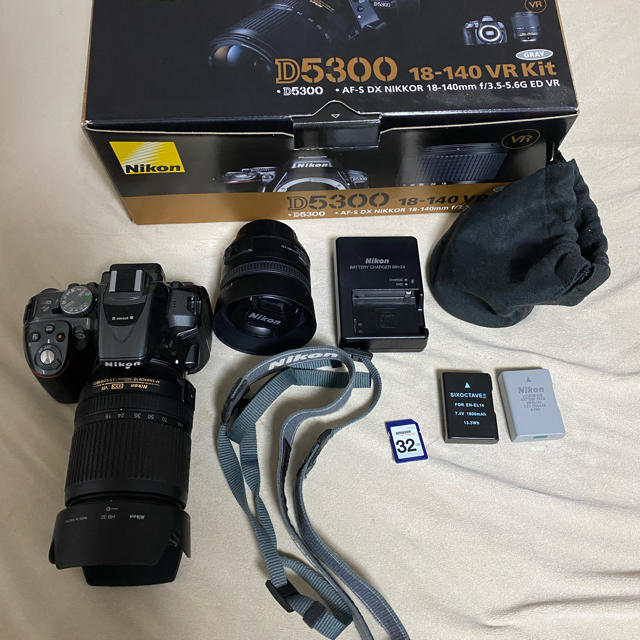 Nikon D5300 18-140 VR レンズキット + 単焦点レンズ 【予約販売品