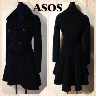 エイソス(asos)のエイソスフレアーコート(ロングコート)