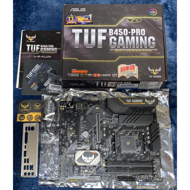 【美品・保証長】ASUS TUF B450-PRO GAMINGPC/タブレット