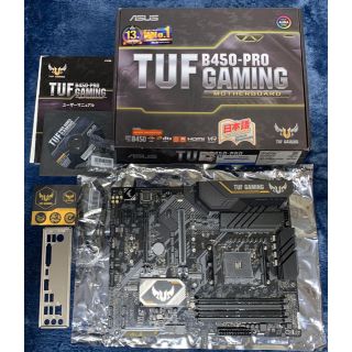 エイスース(ASUS)の【美品・保証長】ASUS TUF B450-PRO GAMING(PCパーツ)