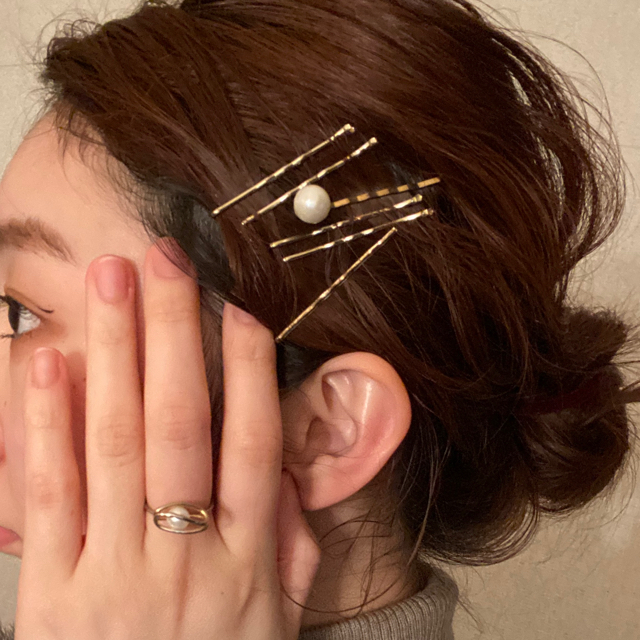 Grimoire(グリモワール)のvintage  perl ring（and hair pin） レディースのアクセサリー(リング(指輪))の商品写真