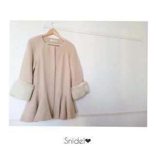 スナイデル(SNIDEL)のラビットファーAラインコート❤︎(その他)