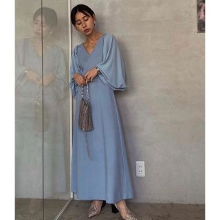 アメリヴィンテージ(Ameri VINTAGE)のAmeri VINTAGE CANOPY SLEEVE DRESS(ロングワンピース/マキシワンピース)