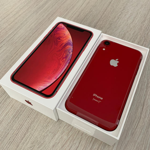 iPhone(アイフォーン)のiPhone XR128 RED スマホ/家電/カメラのスマートフォン/携帯電話(スマートフォン本体)の商品写真