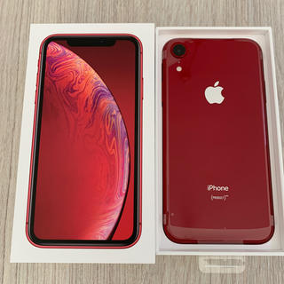 アイフォーン(iPhone)のiPhone XR128 RED(スマートフォン本体)