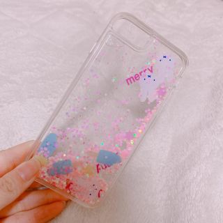 メリージェニー(merry jenny)のmerry jenny ミッフィーグリッターiPhoneケース(iPhoneケース)