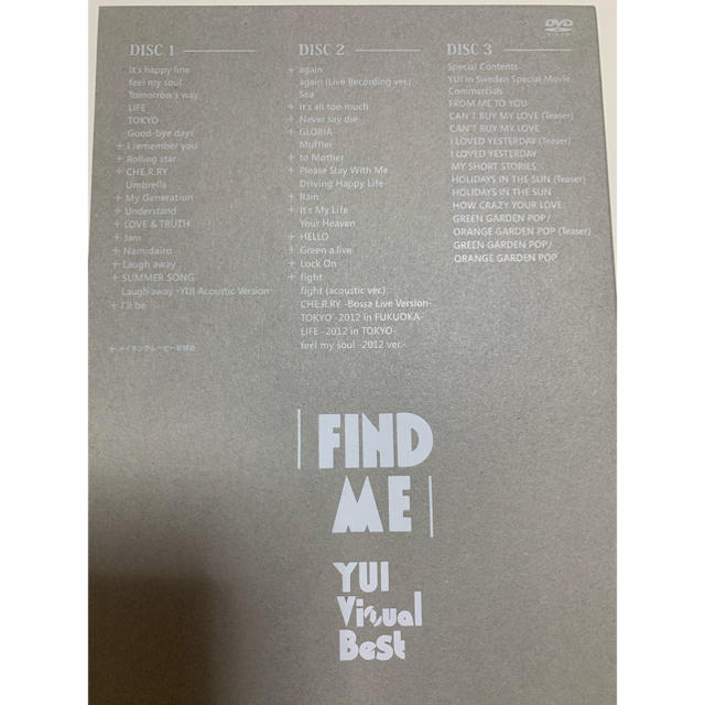 FIND　ME　YUI　Visual　Best DVD