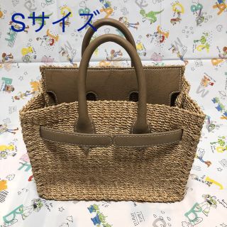 【美品】SEA  シー　カゴバッグ　Sサイズ　グレージュ